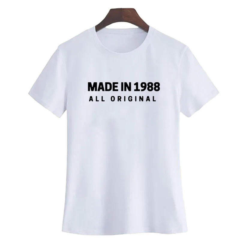 Женская футболка на 30-й день рождения ade Om 1988 оригинальная хипстерская женская