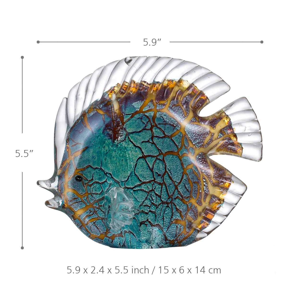 Tooarts красочная пятнистая стеклянная скульптура для тропической рыбы современное