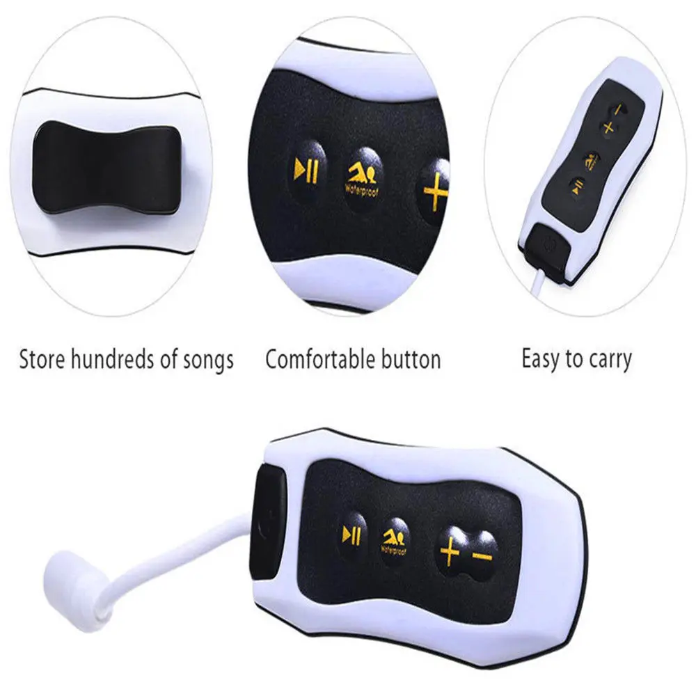 NICOT Water Resistant MP3 Music Player with IPX8 FM Radio for Swim Diving Sport Clip Players | Электроника