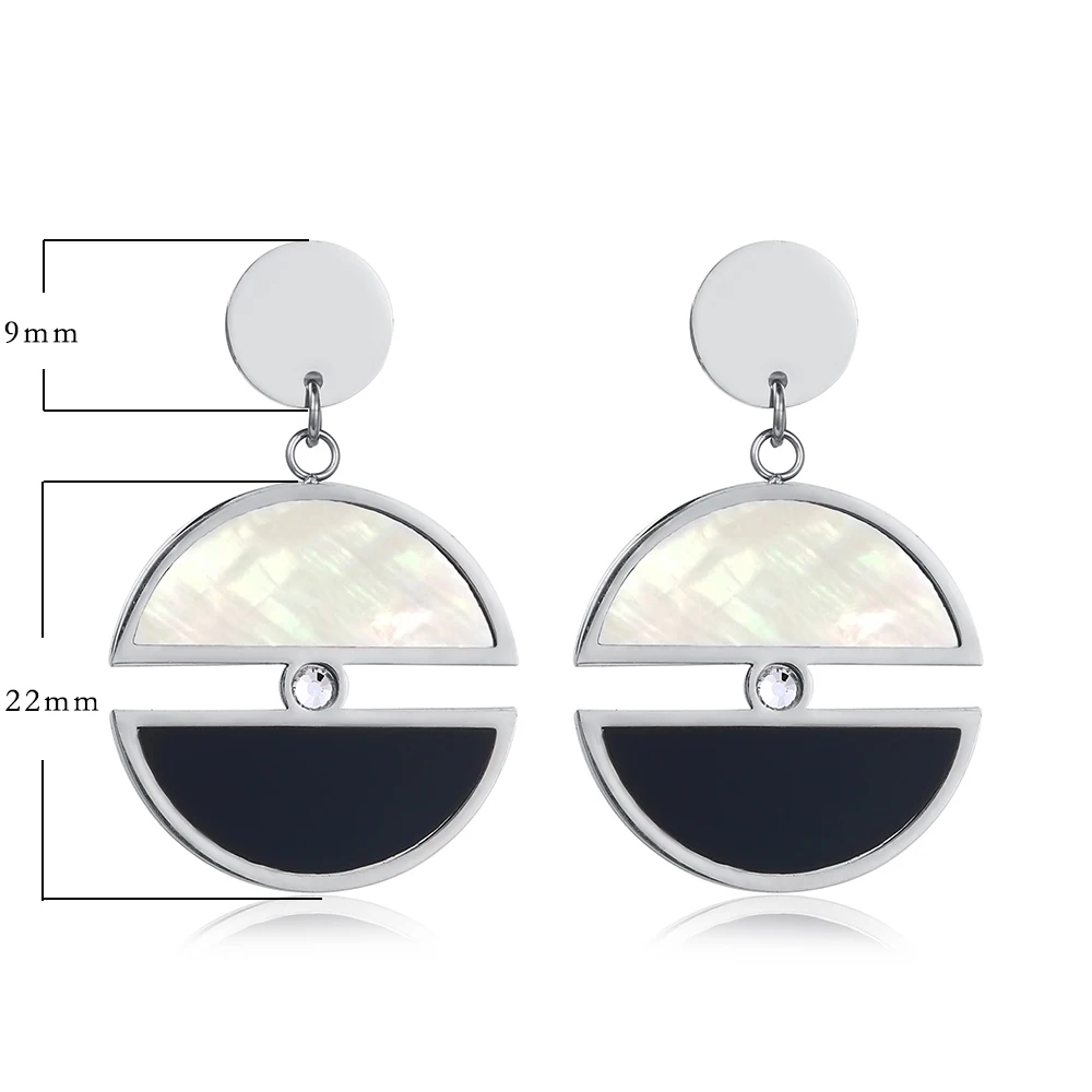 Минималистичные серьги из нержавеющей стали в европейском стиле модные гвоздики