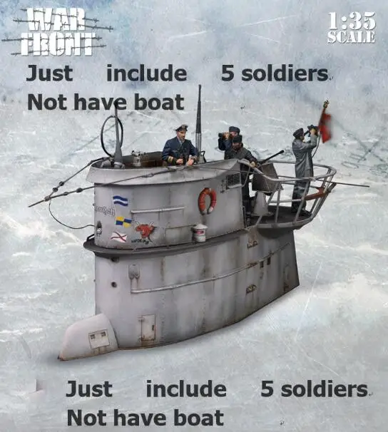 1/35 набор для строительства фигурок из смолы подводные солдаты 5 (без базы)|Наборы