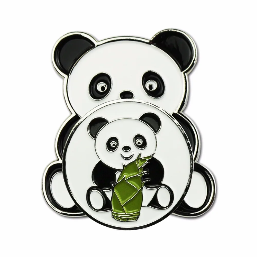 PINMEI Panda Golf Ball Marks набор зажимов для шляп гольфа заколки кепки и маркеры Banboo