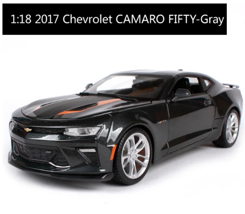 1 Новинка Maisto 1:18 Chvrolet Camaro FIFTY 50 anniversary Edition спортивный автомобиль литая под давлением модель автомобиля игрушка Новинка в коробке - Цвет: 1
