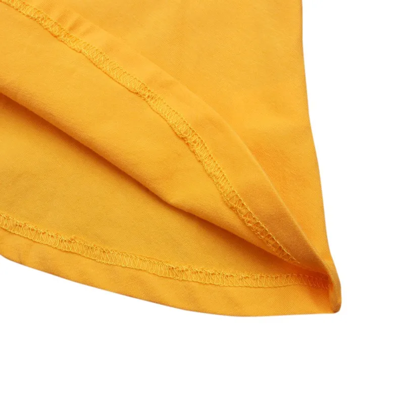 Spring Children Baby Girls Dressed Newborn Brief O Neck Yellow Princess Dress Clothing 2-5T |