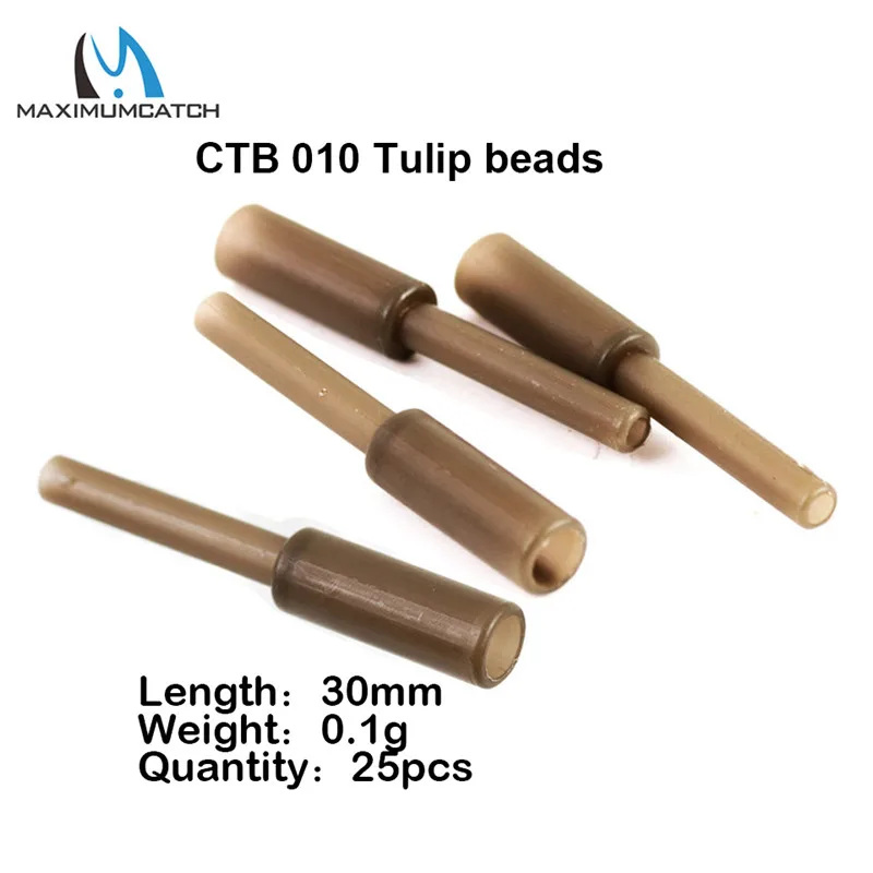 Tulip beads Maximumcatch 25 шт. рукав для рыболовного крючка мягкий Анти клубок позиционер терминал снасти Карп рыболовные аксессуары - Цвет: Tulip beads