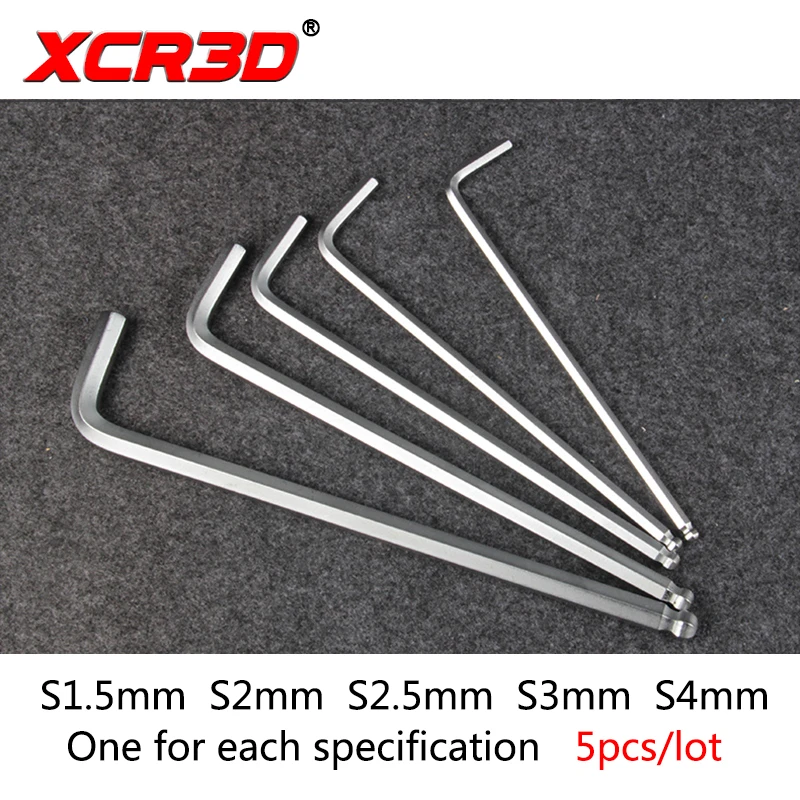 5 шт./компл. XCR3D 3D принтеры Запчасти длинные шаровой головкой внутри шестиугольной