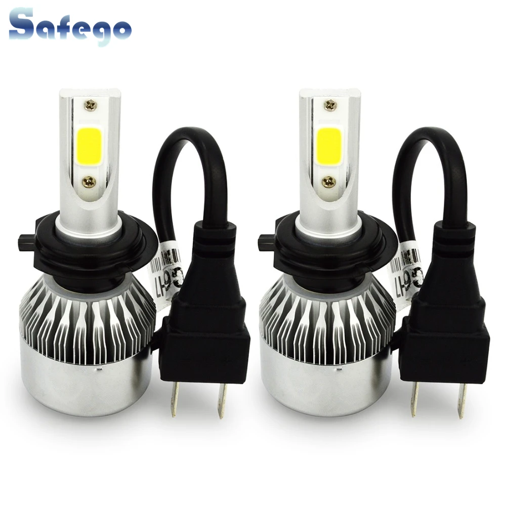 Комплект светодиодных фар Safego 72 Вт H7 H8 H9 9005 HB3 HB4 9006 H11 7600 лм|headlight kit|headlight bulbheadlight h7 led