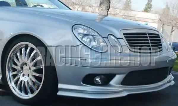 Окрашенный Передний Бампер Добавить передний спойлер для BENZ E Class W211 E55 2003 2006
