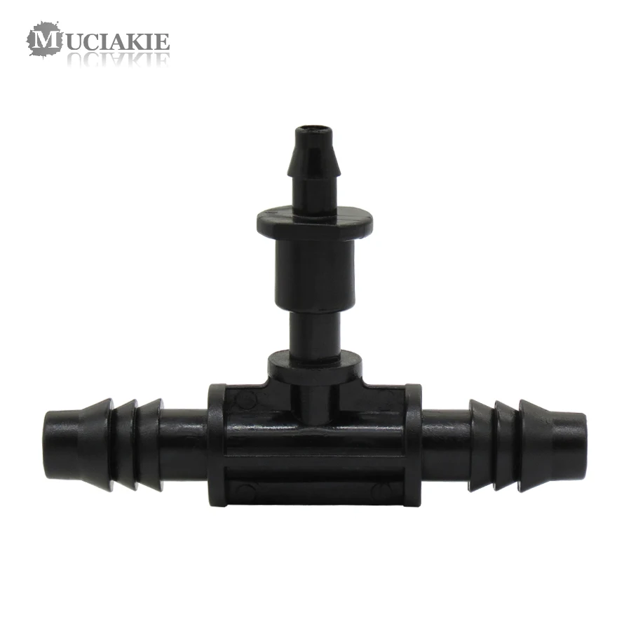 

MUCIAKIE 50 шт. садовый шланг тройник 1/4 "до 3/8" редукционная тройник Барб 8/11 к 4/7 шланг Съемный разъем разветвитель орошения инструмент