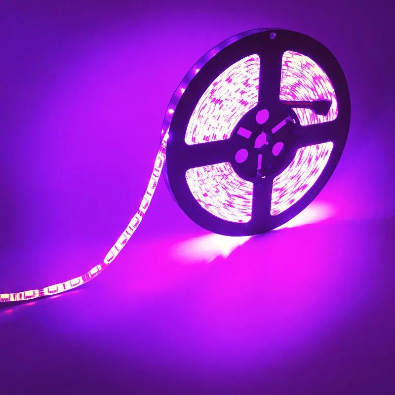 100 м/лот LED 5050 Гибкая полоса света 60LED/m 12В не водонепроницаемый 5 м/рулон RGB холодный