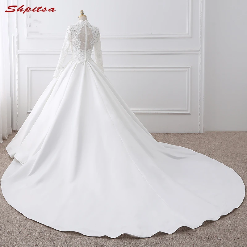 Long Sleeve Lace Wedding Dress Ball Gown Gowns Weeding Weding High Neck Bridal Bride Dresses Weddingdress | Свадьбы и торжества