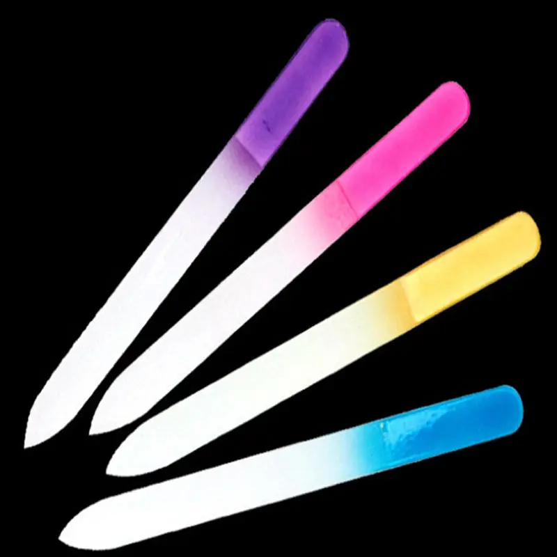 Красивая прочная пилка для ногтей из хрустального стекла практичная