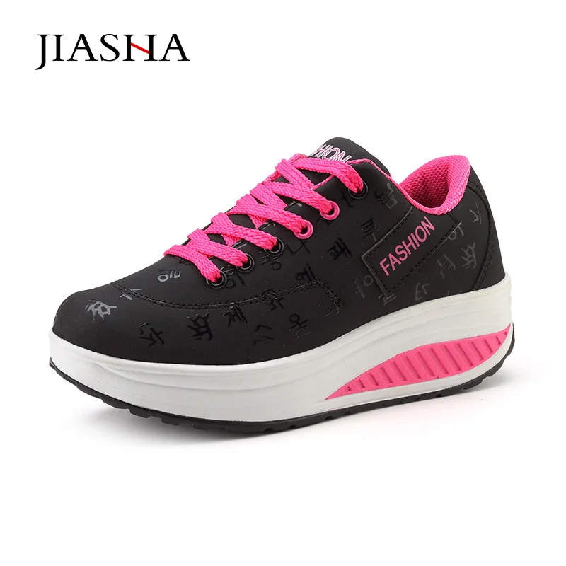 Wedges shoes woman 2021 solid lace-up height increasing platform sneakers women waterproof de mujer | Обувь