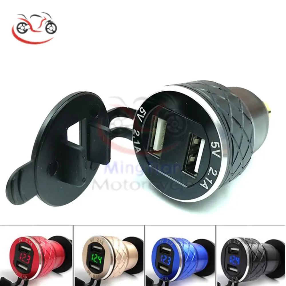 Алюминиевый цифровой дисплей с алмазным узором 2 usb порта для BMW F800GS F650GS F700GS R1200GS