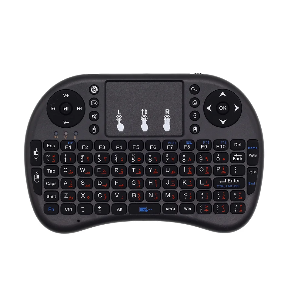 I8 Арабская английская версия i8 + 2 4 ГГц Мини Беспроводная клавиатура Air Mouse TouchPad