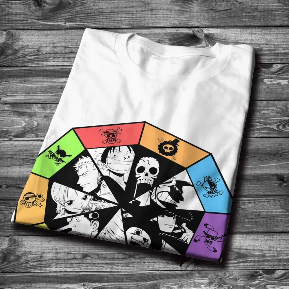 One Piece Luffy Chopper Nami Zoro Sanji Brook Usopp Frank T shirt Male Summer Hip Hop Stylish T-shirt | Мужская одежда