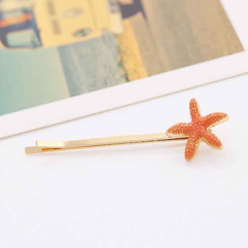 Океана Стиль Сладкий разноцветный яркие заколки для волос женщин и девочек