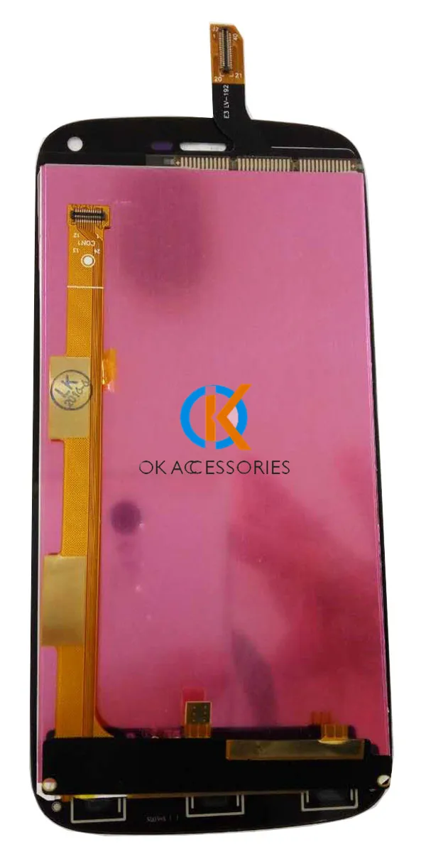 Для Fly IQ4410 IQ 4410 ЖК дисплей + сенсорный экран дигитайзер черный цвет 100% Высокое