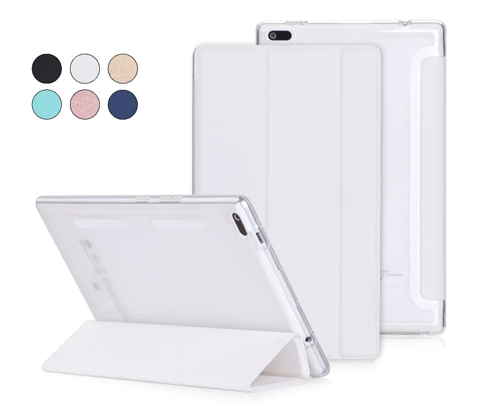 Супер тонкий легкий 3 сложения Folio Stand PU кожаный чехол Магнит умный для Lenovo Tab4 8