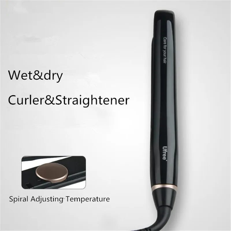 Выпрямитель для волос 2 в 1 керамические щипцы завивки профессиональный