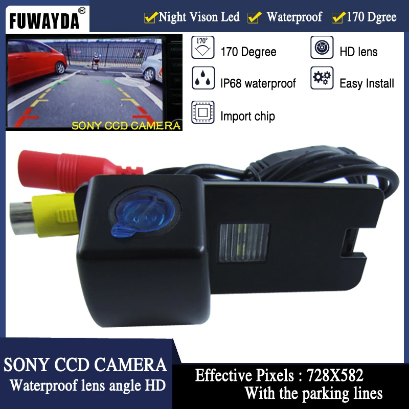Бесплатная доставка Автомобильное зеркало заднего вида с чипом SONY CCD FUWAYDA