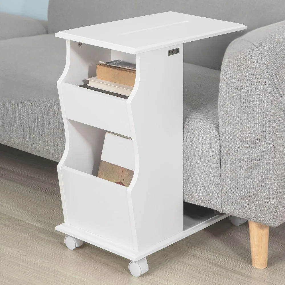 SoBuy®FBT67 W диван кровать приставной столик Кофе для ноутбука с регулируемой