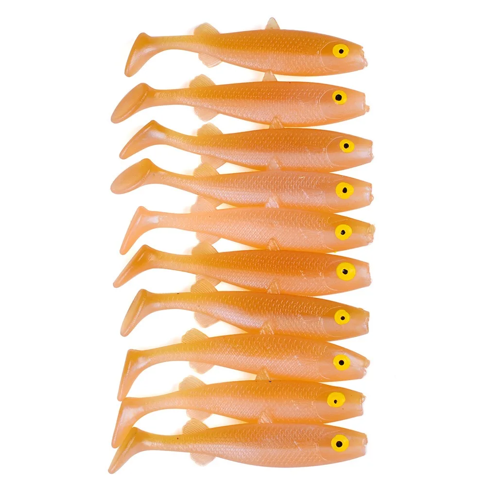 10 шт. 8 см 4 г рыболовные приманки наживки Easy Shiner Swimbait Мягкая силиконовая приманка