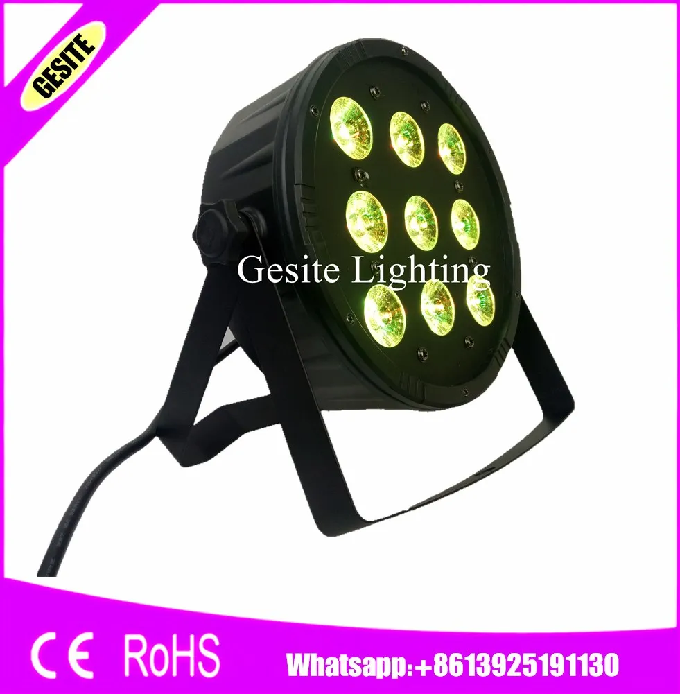 24 шт./лот хорошее качество светодиодный Par Quad 9x12w Wash Dmx Light American DJ RGBW 4 в 1 Led Flat Lamp Disco