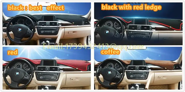 

dashmats car-styling accessories dashboard cover for BMW 5 series GT F10 F11 F07 2011 2012 2013 2014 2015 2016