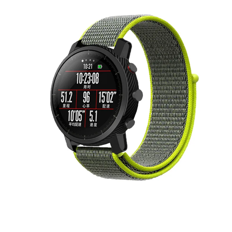 Для Xiaomi Huami AMAZFIT strato 2 Pace ремешок Тканые нейлоновые петли Смарт часы ZZQing MI FIT
