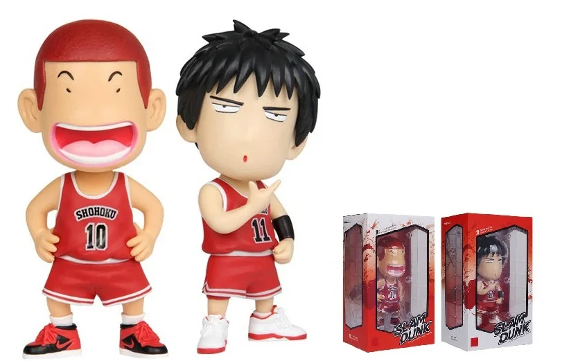 2 шт. набор аниме Slam Dunk Rukawa Kaede 11 # Sakuragi Hanamichi 10 крутая поза Милая версия ПВХ фигурка