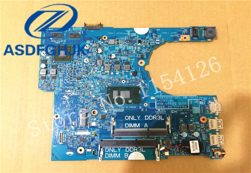 

448.06105,00 SC 14291-SC для DELL Lnspiron 17 3470 материнская плата для ноутбука