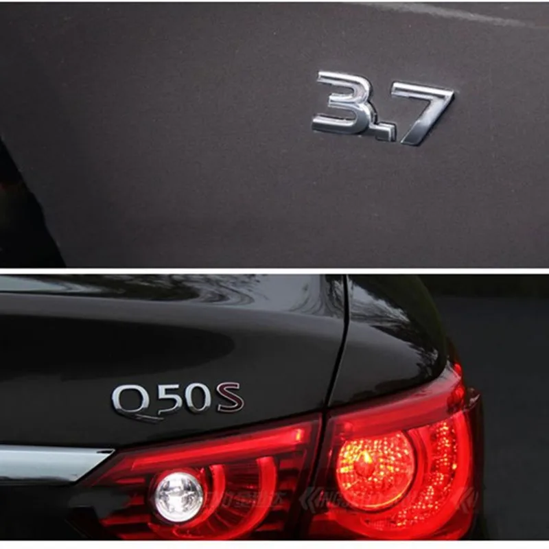 Автомобильная наклейка для Infiniti Q50 Q50S IPL эмблема 3 7 S логотип заднего багажника