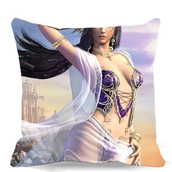 Героический девушка на поле боя Чехлы хлопок полиэстер декоративные стул