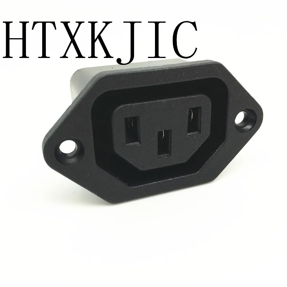 Гнездо шасси 15А/250В 3PIN 05231 AC IEC C13 C14 встроенный разъем адаптера питания Выход выход