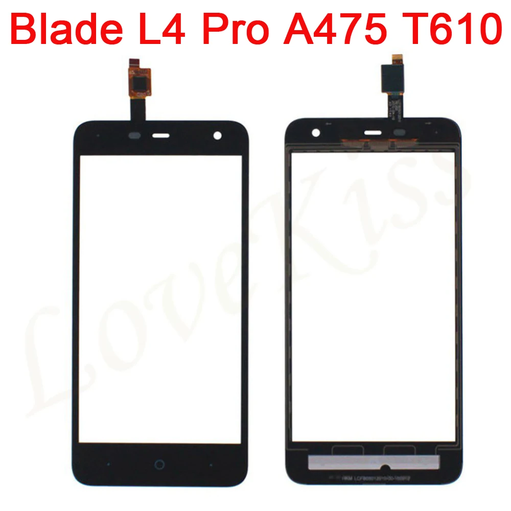 L4Pro Передняя панель для zte Blade L4 A460 L4 Pro A465 T610 A475 сенсорный экран сенсор ЖК-дисплей дигитайзер стеклянная крышка Замена
