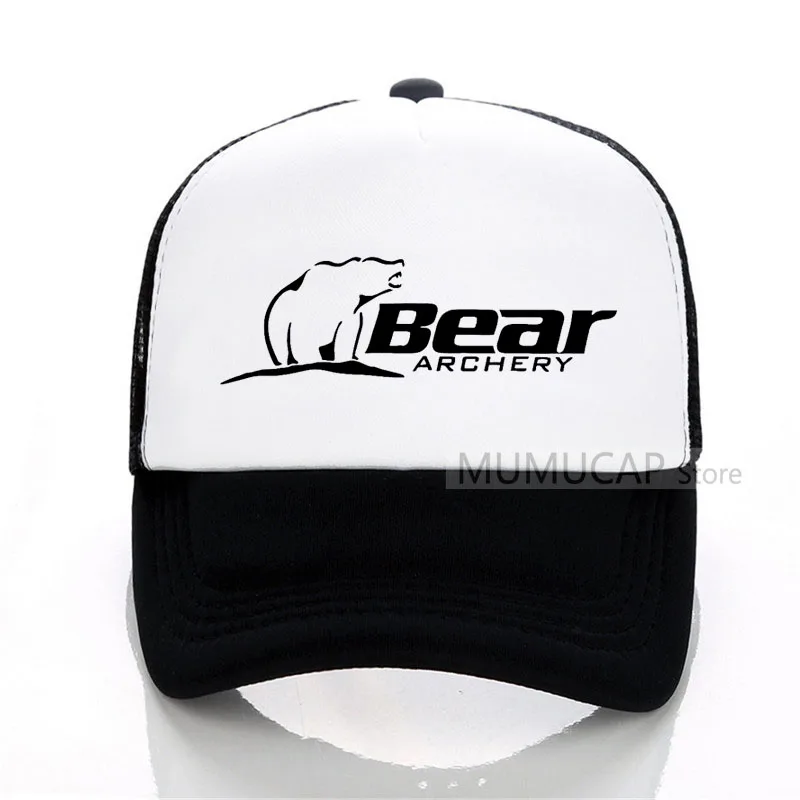 

Summer Sports Bear Archery Fashion Baseball Cap Fashion Men Women mesh trucker cap Letter Snapback Hats Bones