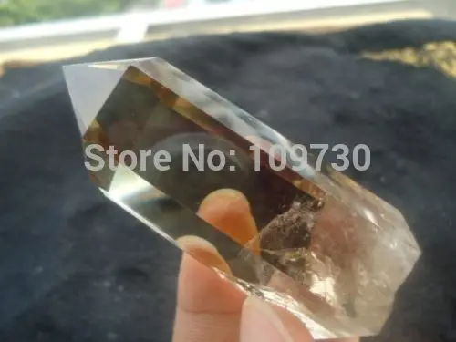 

free shipping 001208 NATURAL PHANTOM Citrine CRYSTAL POINT HEALING,Angel's Feather