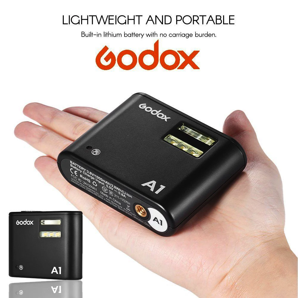 Беспроводная система вспышки Godox A1 для смартфонов 2 4 ГГц с постоянным