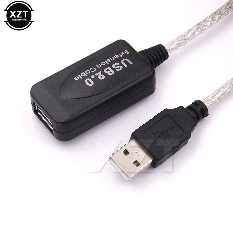 Горячая Распродажа 1 шт. 5 м USB 2 0 кабель Папа мама Активный ретранслятор