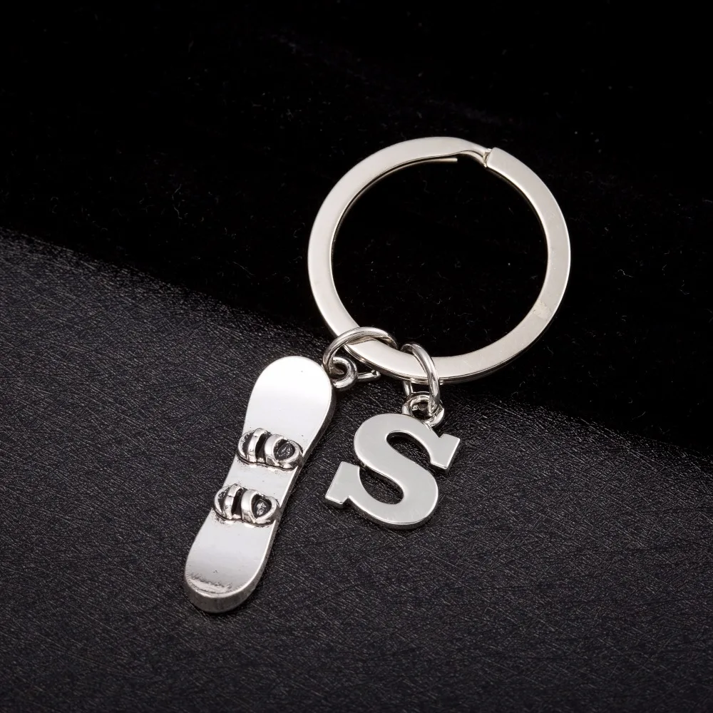 Fishhook модные подвески с буквами 26 алфавитов оригинальный брелок Скейтер