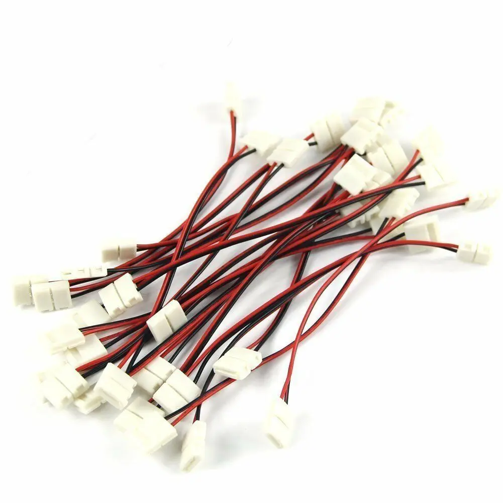 

10pcs Connector Adapter Cable LED PCB Strip 3528 to 3528 Single Color 8m