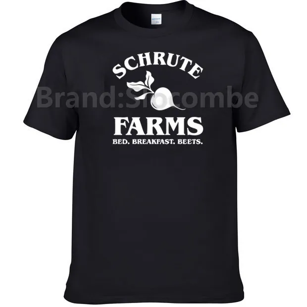Schrute Farms кровать и завтрак футболка рубашка офиса рубашки Дуайт Дандер Миффлин