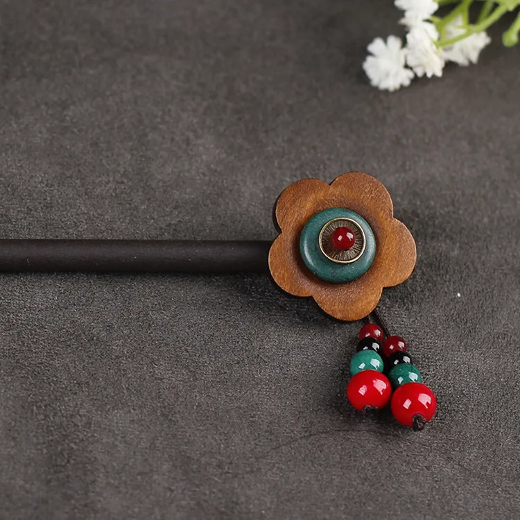 Заколка для волос ручной работы с натуральными камнями 10 видов|headdress jewelry|wooden