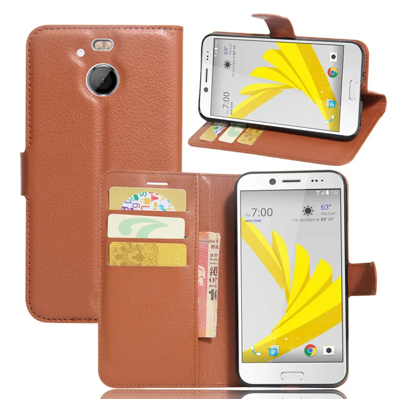 Новое прибытие люкс флип pu leather case for htc болт бумажник fundas для с слот карт|case htc|leather