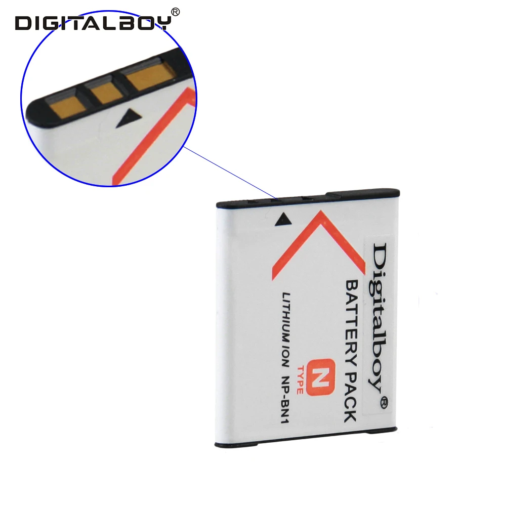 Digitalboy Фирменная Новинка 2 шт. NP-BN1 np bn1 NPBN1 Перезаряжаемые Батареи для камеры Sony