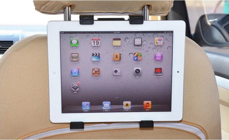 Подушка на заднее сиденье автомобиля держатель для крепления подголовник черный