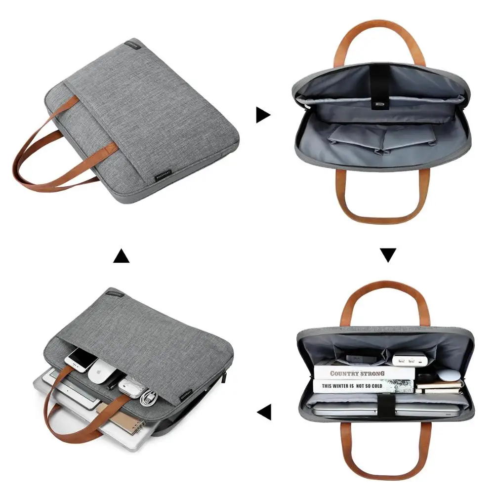 BAGSMART 14 дюймов портфель для ноутбука водонепроницаемая сумка легкая мессенджер
