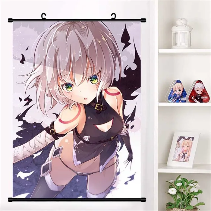 Аниме игра Fate/Apocrypha Fate/Grand Order Jack the RipperWall прокрутка плакат мультфильм настенные подвесные плакаты домашний декор - Цвет: K