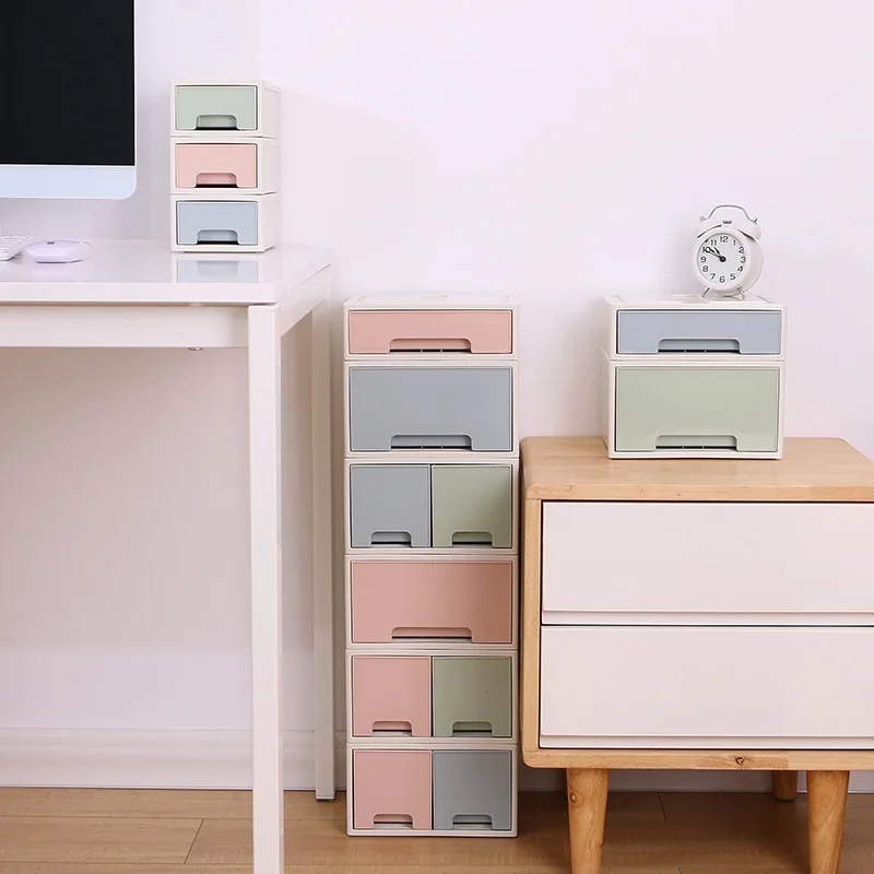 Пластиковый ящик для хранения в японском стиле Coloffice Офисная коробка мусора